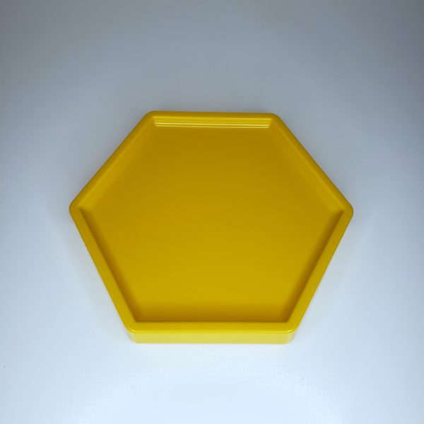 Bandeja hexagonal Amarela Bandeja hexagonal Amarela