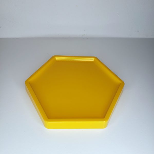 Bandeja hexagonal Amarela