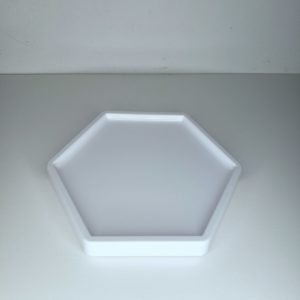 Bandeja hexagonal Branca