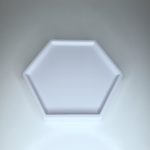 Bandeja hexagonal Branca
