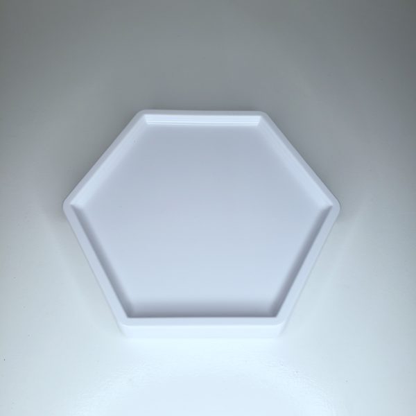 Bandeja hexagonal Branca Bandeja hexagonal Branca