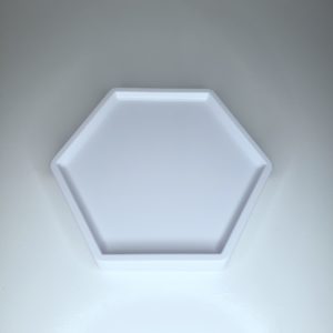 Bandeja hexagonal Branca