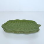 Bandeja Folha Verde Cerâmica P