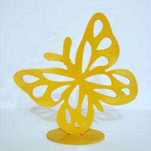 Borboleta de Mesa Amarela 33 cm