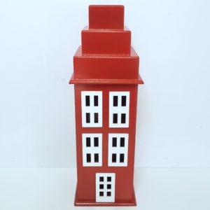 Prédio Vermelho Decorativo 43 cm