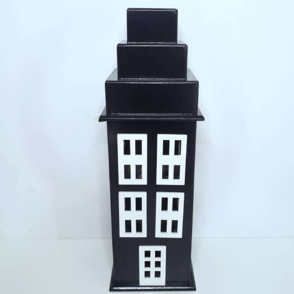 Prédio Preto Decorativo 43 cm