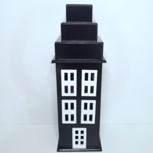 Prédio Preto Decorativo 43 cm