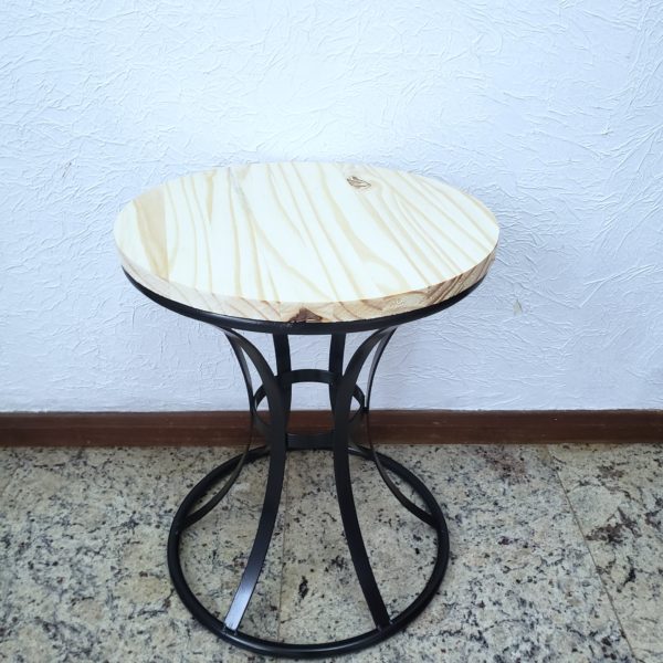 Mesa de Ferro Preta Cinturinha P Mesa de Ferro Preta Cinturinha P