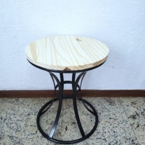 Mesa de Ferro Preta Cinturinha P