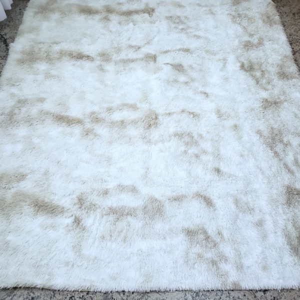 Tapete Pelo Alto Bege Mesclado