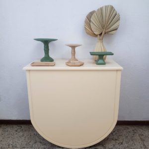 Mesa U Desmontável Bege Ocre