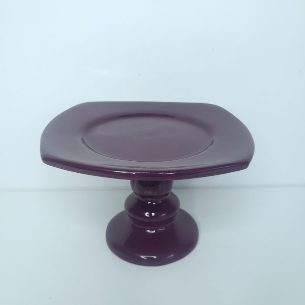 Boleira Mini Cerâmica cor Roxa