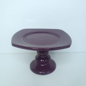 Boleira Mini Cerâmica cor Roxa