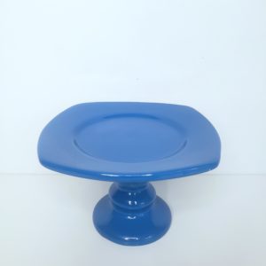 Boleira Mini Cerâmica cor Azul Bic