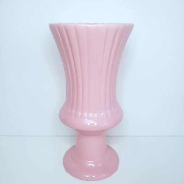 Vaso Taça Real Cerâmica Rosa G Vaso Taça Real Cerâmica Rosa G