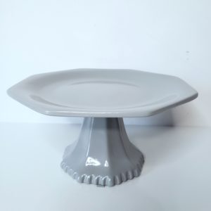 Suporte Doces Cerâmica Cinza P