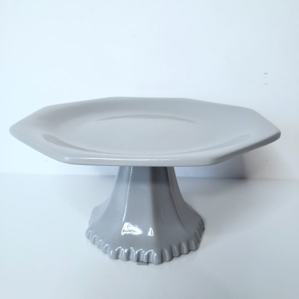 Suporte Doces Cerâmica Cinza P Suporte Doces Cerâmica Cinza P