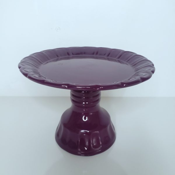 Boleira em Cerâmica cor Roxa M