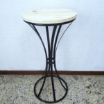 Mesa de Ferro Preta Cinturinha G