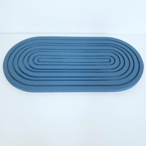 Bandeja Espiral Oval cor Azul Médio