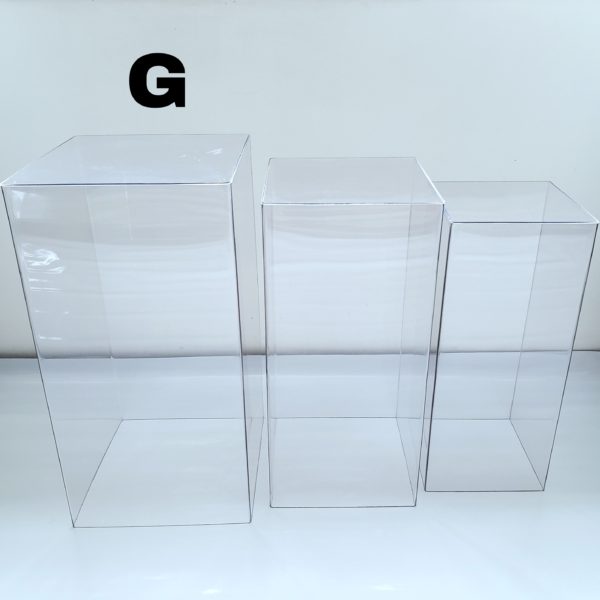 Mesa Cubo Transparente G