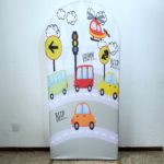 Painel Romano com Tecido Carrinhos