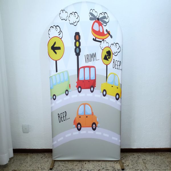 Tecido Carrinhos para Painel Romano Tecido Carrinhos para Painel Romano