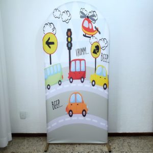 Tecido Carrinhos para Painel Romano