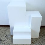 Trio De Cubos Desconstruídos cor Branco