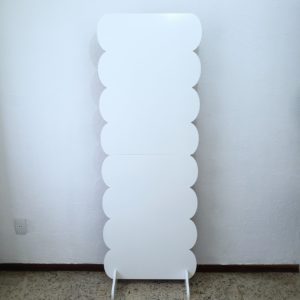 Painel Babado Lateral Desmontável Branco 1,80 x 0,66 (Locação)
