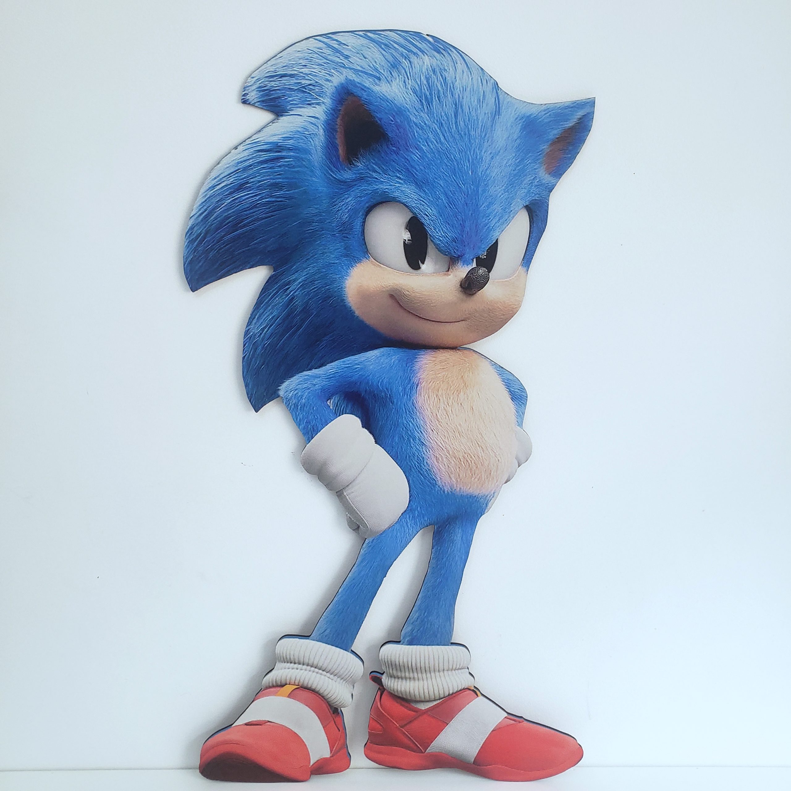 Sonic e May Rose em feltro 40 cm de altura Kit 2 personagens