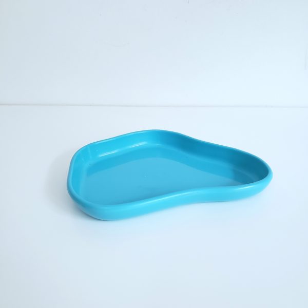 Mini Bandeja Orgânica ABS cor Azul Tiffany Mini Bandeja Orgânica ABS cor Azul Tiffany