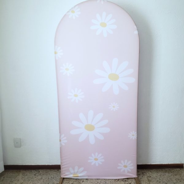 Painel Romano com Tecido Margaridas