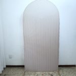 Painel Romano com Tecido Bege Espiral