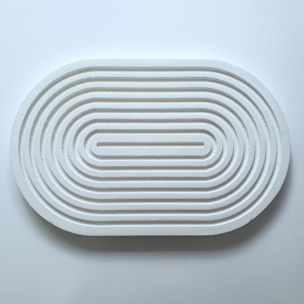 Bandeja Espiral Oval cor Branca Bandeja Espiral Oval cor Branca