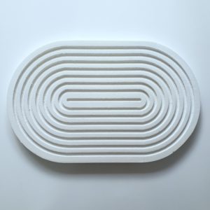 Bandeja Espiral Oval cor Branca