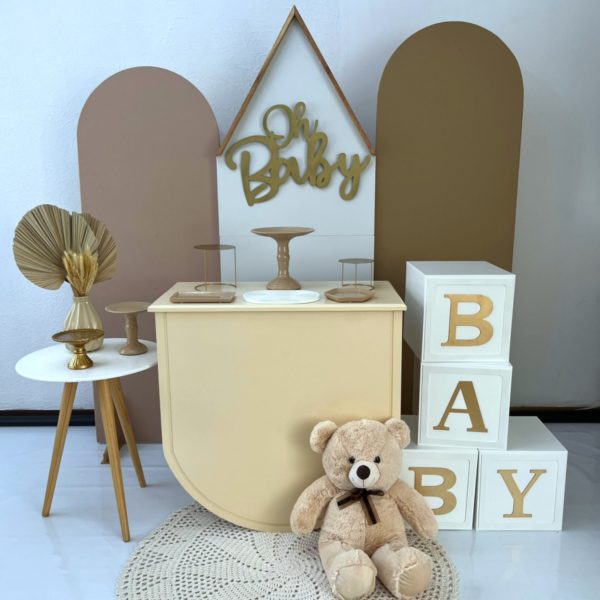 Festa Pocket Chá Revelação / Chá de Bebê Tons Neutros