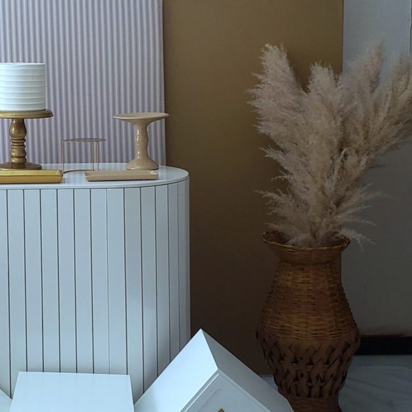 Pluma Capim dos Pampas 4 Hastes