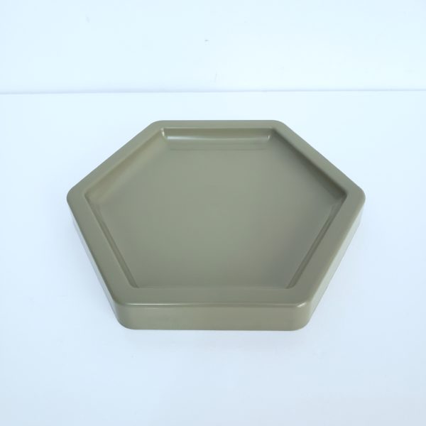 Bandeja hexagonal ABS Verde Eucalipto