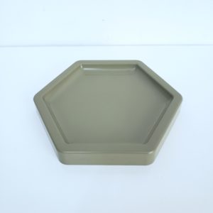 Bandeja hexagonal ABS Verde Eucalipto