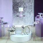 Tablado Redondo Branco 90cm Diâmetro