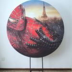 Suporte Redondo com Tecido Homem Aranha M2