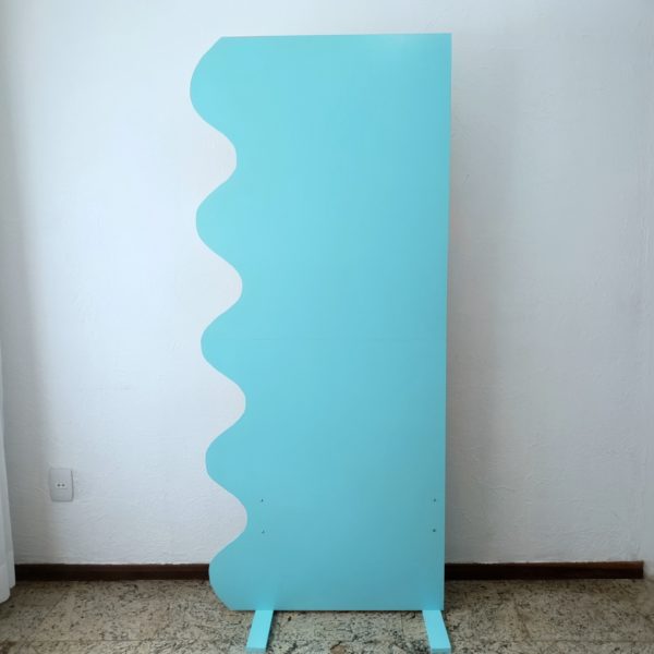 Painel Onda cor Turquesa Dobrável 1,85 x 0,80