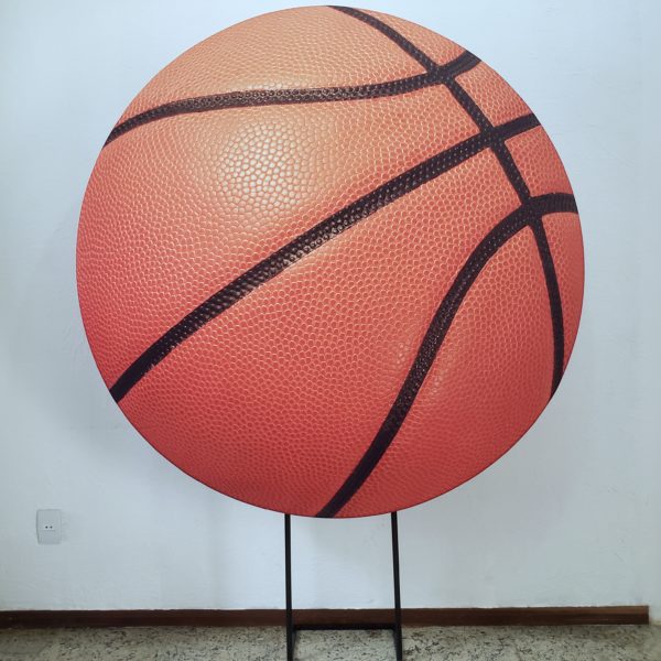 Suporte Redondo com Tecido Bola de Basquete