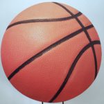 Suporte Redondo com Tecido Bola de Basquete