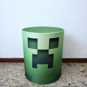 Capa para mesa cilindro P Sublimado Minecraft