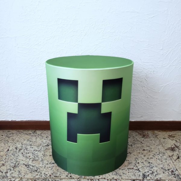 Capa para mesa cilindro P Sublimado Minecraft