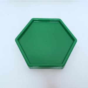 Bandeja hexagonal Verde