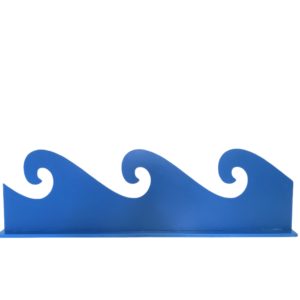 Onda do Mar Decorativa dupla face Azul, Azul claro 58 x 17cm