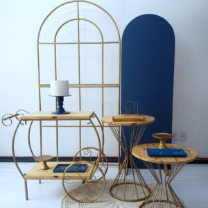 Festa Pocket Adulto Azul e Dourado